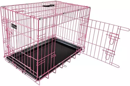 Brava Kevytmetallihäkki, Pinkki (XXL) - Koiran häkit ja kuljetuslaatikot - 80910 - 1