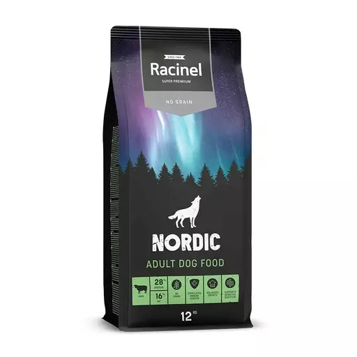 12 kg Racinel Nordic Adult Chicken with Lamb - Racinel koiran kuivaruoat - 814160 - 1