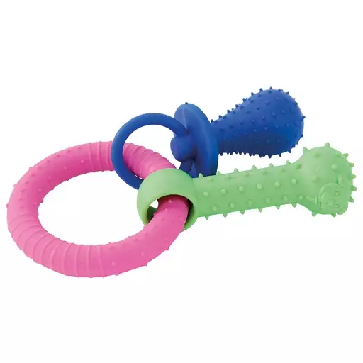 Boogie Koiran kumilelu, Tuttirengas, 16 cm - Koiran vinkulelut - PDT2690 - 1