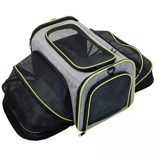 Brava Lemmikin laajentuva kantolaukku, 44 x 28 x 28 cm - Koiran kantolaukut ja -liinat - 30140 - 1