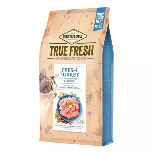 Carnilove Cat True Fresh Kalkkuna, Aikuisille ja leikatuille kissoille (1,8 kg) - Carnilove koiran kuivaruoat - CL100172160 - 1