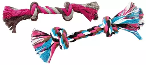 Duvo+ Köysilelu (45 cm, Pinkki-ruskea) - Koiran köysilelut - LD4705010 - 1