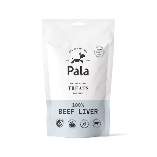 Pala Treats 100% Beef Liver, 100 g (naudan maksa) - Koiran makupalat - PT010100 - 1