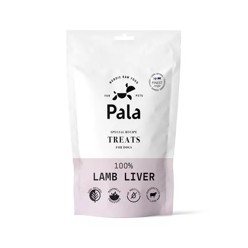 Pala Treats 100% Lamb liver, 100 g (lampaan maksa) - Koiran makupalat - PT080100 - 1