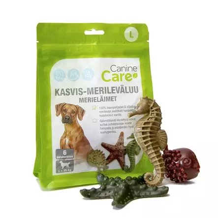 CanineCare Kasvis-merileväluu, merieläimet (L) - Koiran hampaidenhoitoherkut - 20051 - 1