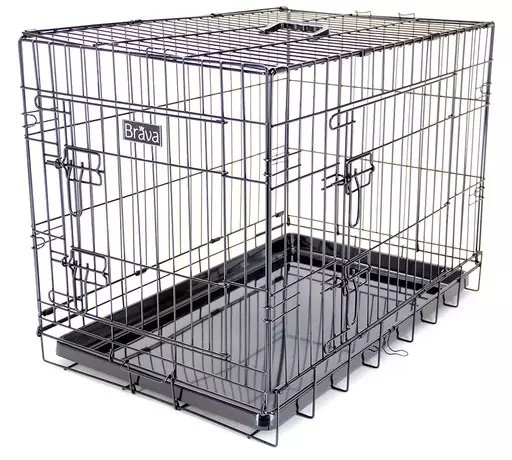 Brava Metallihäkki, musta (XL) - Koiran häkit ja kuljetuslaatikot - 80971 - 1