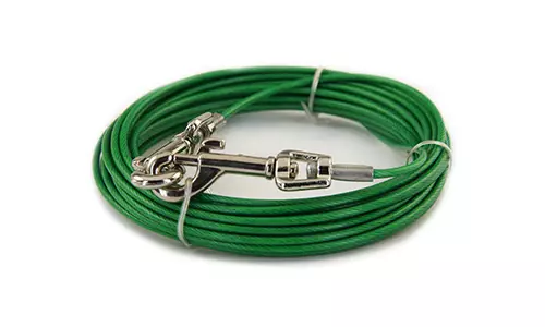 Dog TIE-OUT Cable -kiinnitysvaijeri (6 m, max 4,5 kg) - Koiran ulkoilu ja vaatteet - 13021 - 1