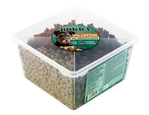 Ei esille Rokka Viljaton XXL Makupalaboxi, 1,5 kg - Koiran makupalat - 96021 - 1