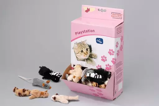 Kissan pehmolelu, 7 cm - Kissan lelut ja aktivointi - 402-408261 - 1