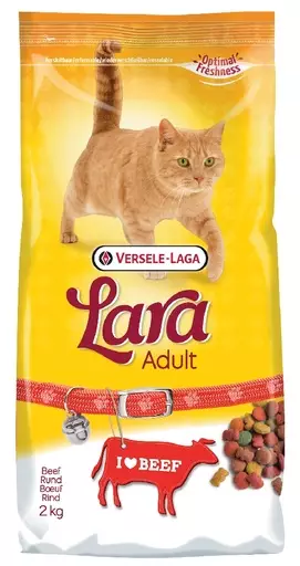 Lara Adult Beef Flavour, täysravinto aikuisille kissoille (2 kg) - Lara kissan kuivaruoat - 441071 - 1