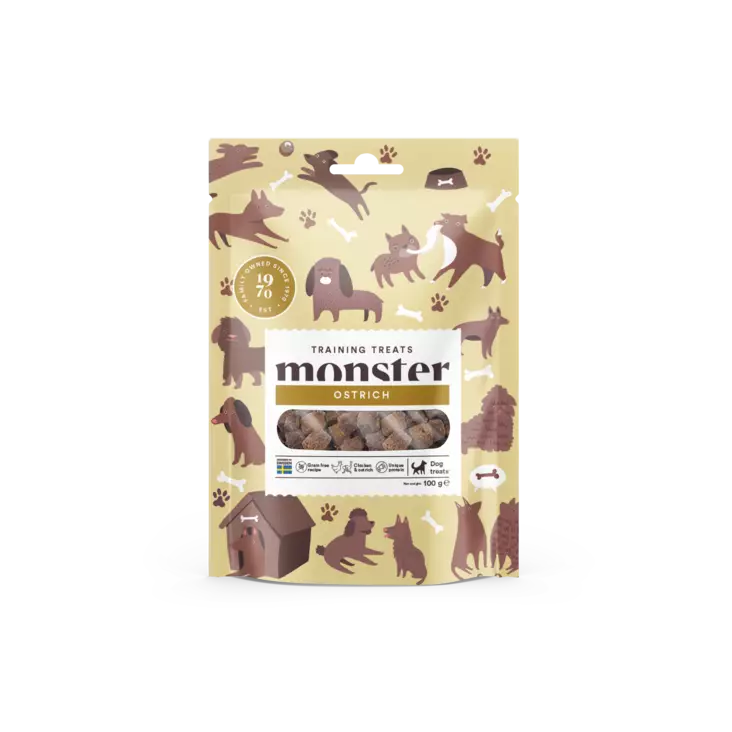 Monster Dog Training Treats Ostrich 100 g - Koiran treeniherkut - 468801 - 1