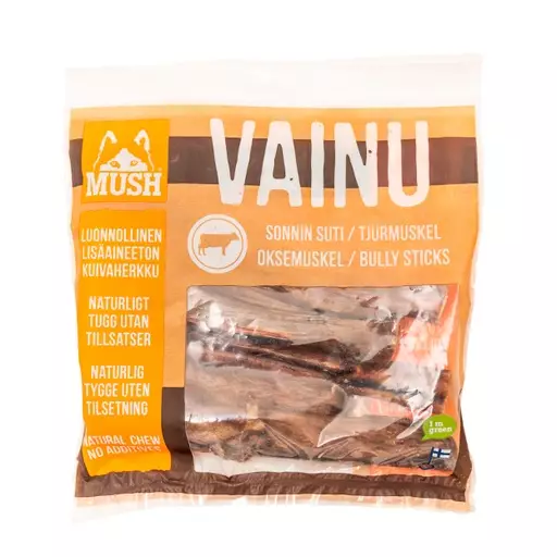 MUSH VAINU Kotimainen sonnin suti, 250g - Koiran kuivatut herkut - MB50741 - 1
