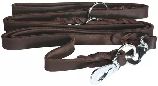 Pet First Fatty Leather Monitoimirasvanahkatalutin, hakalukot (Tummanruskea) - Koiran talutushihnat - NK8710331 - 1