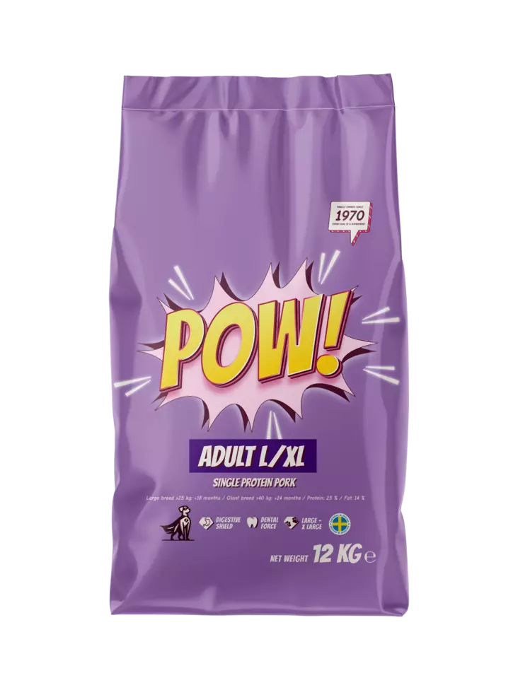 POW! Dog Adult Large / X-Large Pork 12 kg - POW! - 311231 - 1