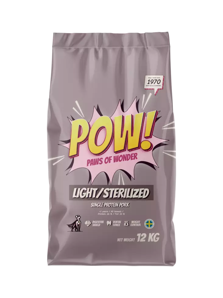 POW! Dog Light/Sterilized 12 kg - POW! - 311051 - 1