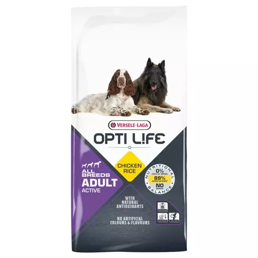 12,5 kg Opti Life Adult Active All Breeds - Opti Life koiran kuivaruoat - 431132 - 1