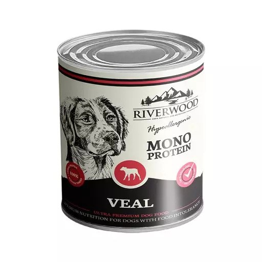 400 g Riverwood Mono Protein Vasikka, säilyke - Riverwood koiran märkäruoat - 140402 - 1