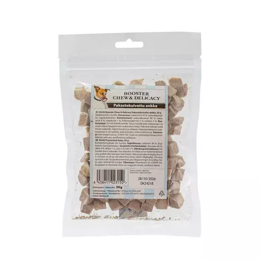 Booster Chew & Delicacy Pakastekuivattu ankka, 50 g - Koiran puruluut ja herkut - 93242 - 1