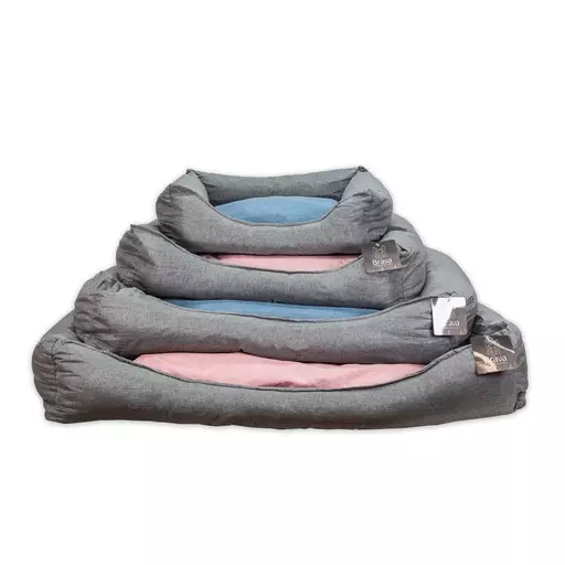 Brava Comfy -koiranpeti (M, Harmaa - Vaalea Pinkki) - Koiran pedit - A326502 - 1