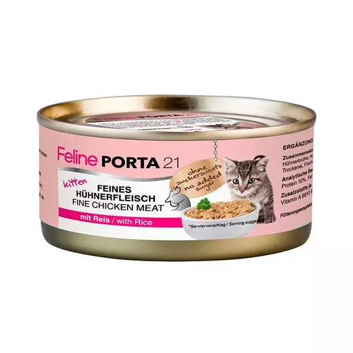 Feline Porta 21 Kitten kana-riisi, 156 g - Kissan herkut - IM7992102 - 1