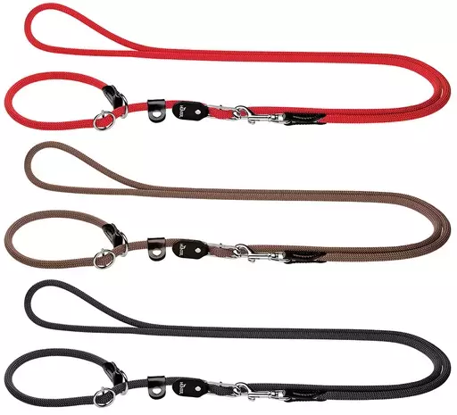 Hunter Noutajatalutin Freestyle Training, 10 mm x 260 cm (Musta) - Koiran talutushihnat - HT39472 - 1