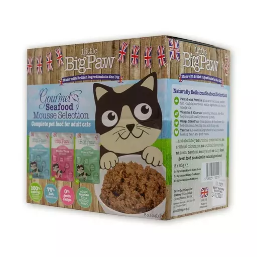 Little Big Paw kalalajitelma mousse, 8 x 85 g - Koiran märkäruoat - IM7951022 - 1