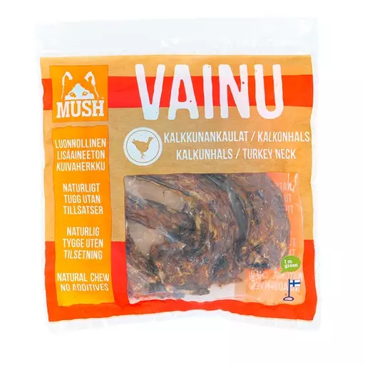 MUSH VAINU Kalkkunankaula, 250g - Koiran kuivatut herkut - MB50752 - 1