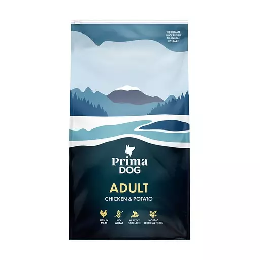 PrimaDog Adult Kana & Peruna (2 kg) - PrimaDog koiran kuivaruoat - PP10002 - 1