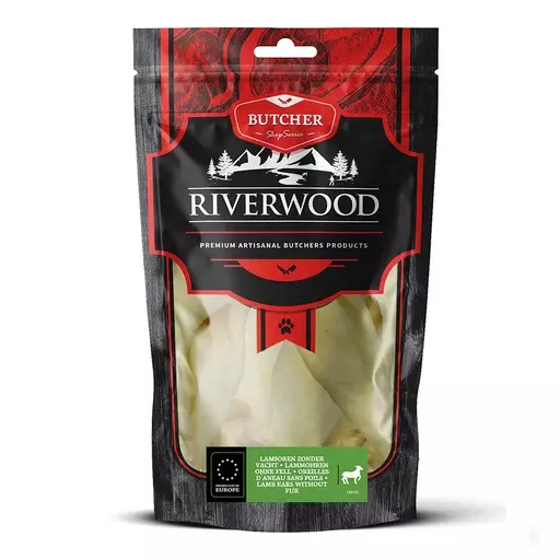 Riverwood Lampaankorvat koirille, 100 g - Koiran kuivatut herkut - R140102 - 1
