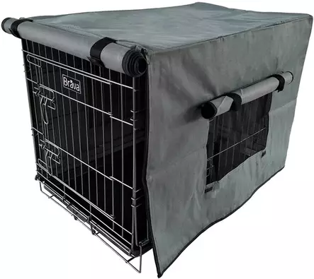 Brava Päällinen häkkiin (L, Harmaa) - Koiran häkit ja kuljetuslaatikot - 80953 - 1