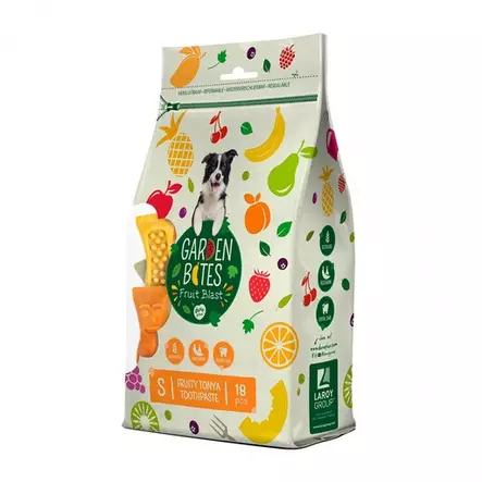 Duvo+ Garden Bites Hedelmä, Hannele Hammasharja S, 270 g - Koiran hampaidenhoitoherkut - LD12713 - 1