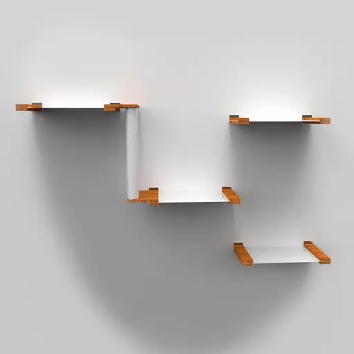 Cat Parkour -kiipeilytasosetti seinälle, Spotti (C) - Kissan kiipeily- ja raapimatuotteet - SCW03 - 1