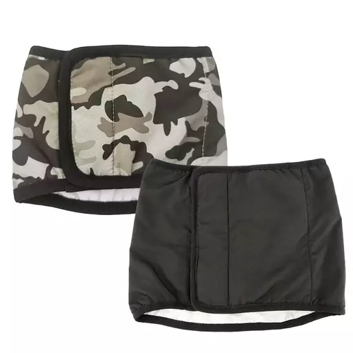 Finnero JustinCase Urosvyö (S, Camo-musta) - Koiran juoksuhousut ja urossuojat - FN44013 - 1