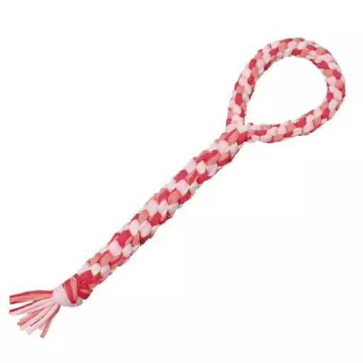 Finnero Taavi koiran Vetolelu kahvalla, Punainen (35cm) - Koiran köysilelut - FN00203 - 1