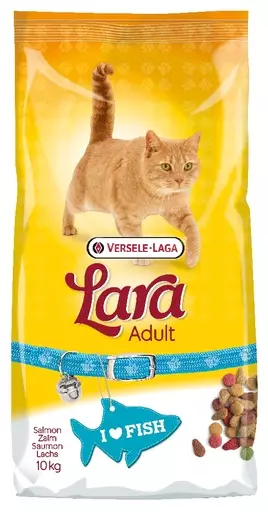 Lara Adult with Salmon, täysravinto aikuisille kissoille (10 kg) - Lara kissan kuivaruoat - 441063 - 1