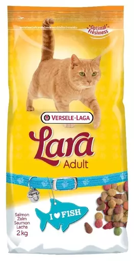 Lara Adult with Salmon, täysravinto aikuisille kissoille (2 kg) - Lara kissan kuivaruoat - 441073 - 1