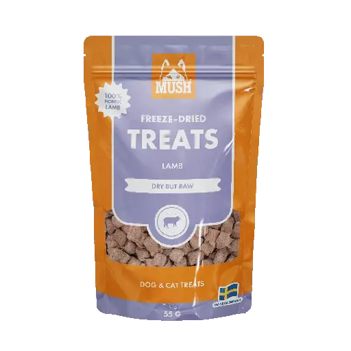 MUSH Treats Lammas, pakastekuivattu 55g - Koiran kuivatut herkut - MB79353 - 1