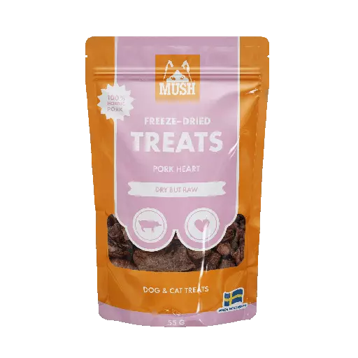 MUSH Treats Possunsydän, pakastekuivattu 50g - Koiran kuivatut herkut - MB79363 - 1