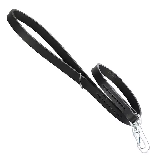 Pet First Nahkainen näyttelytalutin, 12 mm x 55 cm, musta - Koiraportit - NK8710253 - 1