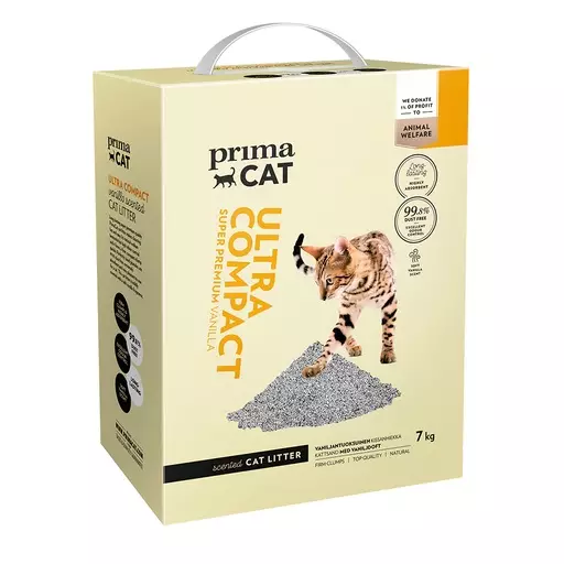 PrimaCat Ultra Compact Vanilla Kissanhiekka, 7 kg - Kissanhiekat - PP9263 - 1
