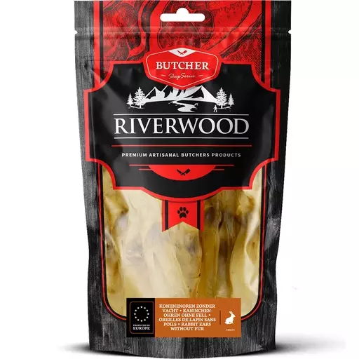 Riverwood Jäniksenkorvat, 100 g - Koiran makupalat - 140073 - 1