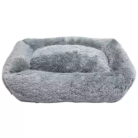 Brava Fluffy Rauhoittava peti, suorakulmio, tummanharmaa (L) - Koiran pedit - 80894 - 1