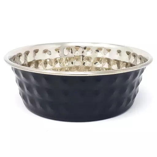 Brava Metallikuppi, Silver diamond & Black 1,6 l - Koiran kupit ja ruokintatarvikkeet - 27074 - 1