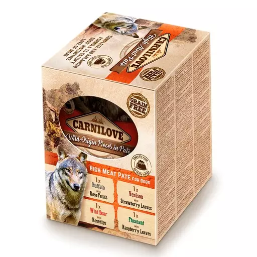 Carnilove Koiran märkäruokapatee, Lajitelma, 4 x 300 g - Carnilove koiran märkäruoat - CL101111874 - 1