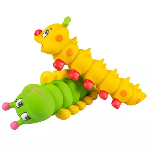 Duvo+ Lateksinen vinkulelu, mittarimato (Keltainen) - Koiran vinkulelut - LD12574 - 1