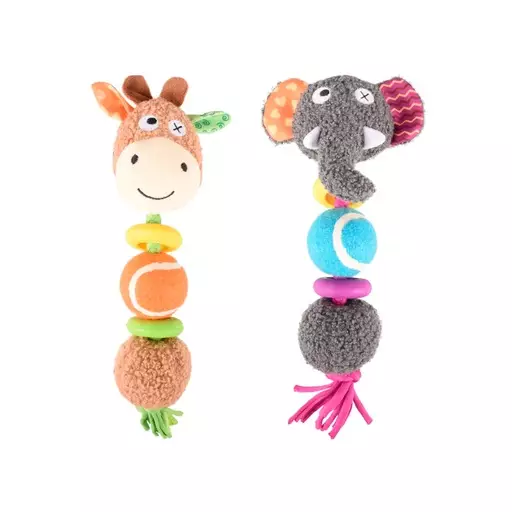 Flamingo Koiranlelu Cheery palloilla ja eläinhahmolla (Norsu) - Koiran lelut ja aktivointi - FL519444 - 1