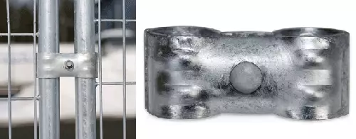 Lisäkiinnike Jämpti Pro -tarhaan (Kuumasinkitty) - Koiratarhan lisävarusteet - 50084 - 1