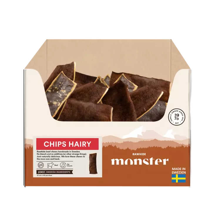 Monster Rawhide Beef Hairy Chips, irto - Muut koiran puruluut - 464624 - 1
