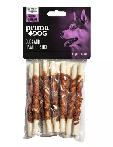 PrimaDog Ankkapurutikku (13 cm, 11 kpl, 100 g) - Koiran puruluut - PD10044 - 1