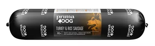 PrimaDog Turkey & Rice Kalkkuna-riisi -makkara, 800 g - PrimaDog koiran märkäruoat - PP10114 - 1